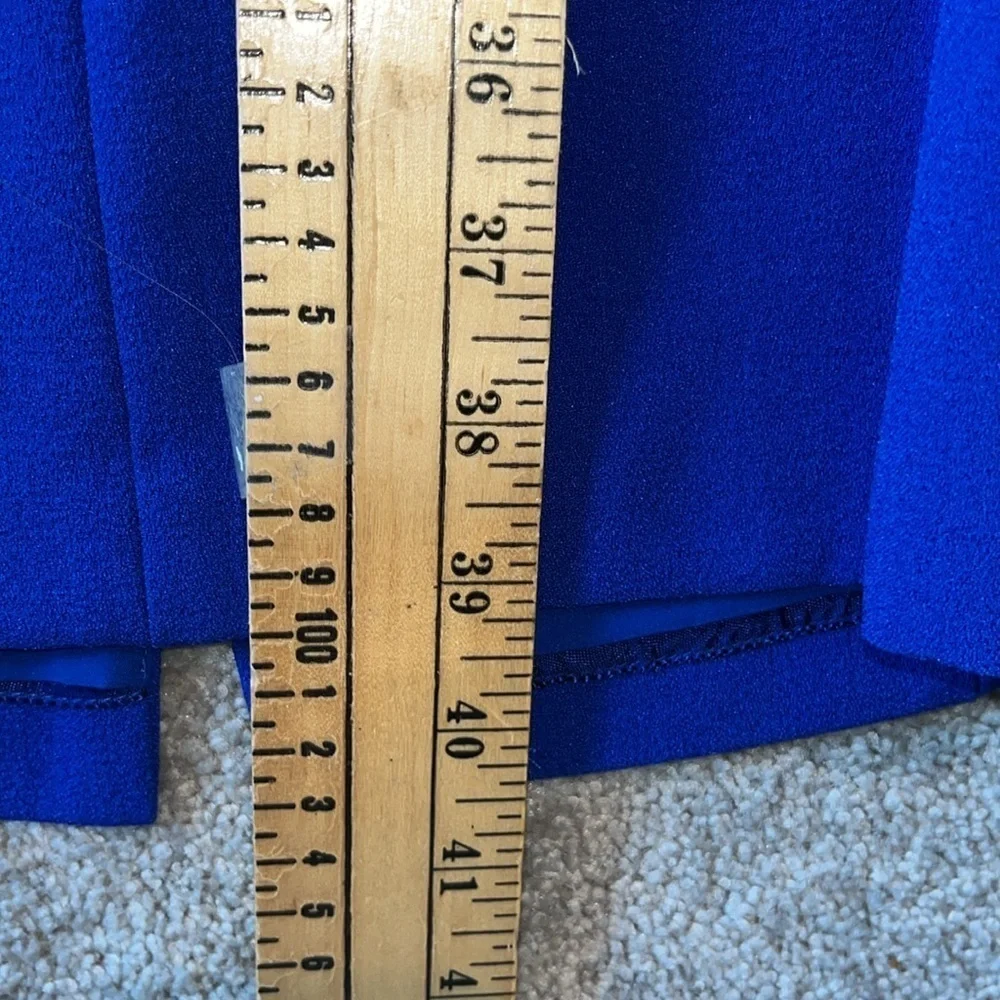 Eliza J Royal Blue Flutter Sleeve Dress Size 4 - Picture 11 of 13